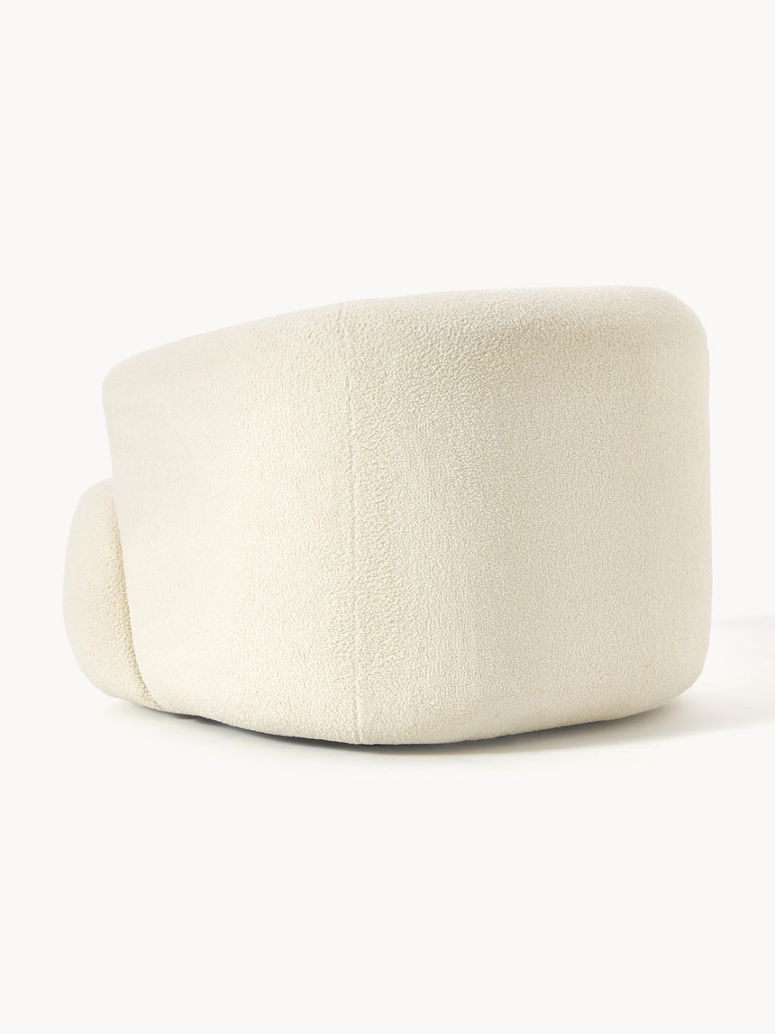 Modern Tekli Koltuk Kırık Beyaz Teddy