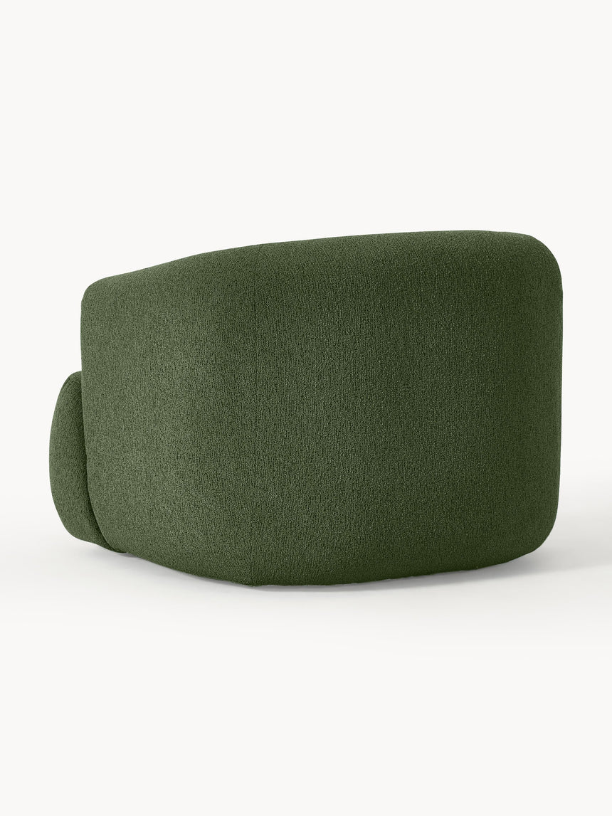 Modern Tekli Koltuk Yeşil Bukle