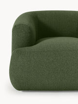 Modern Tekli Koltuk Yeşil Bukle