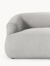 Modern Üçlü Koltuk Açık Gri Bukle