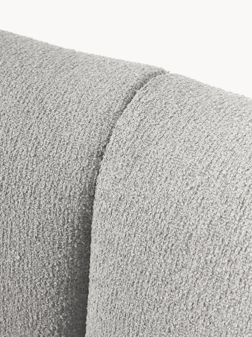 Modern Üçlü Koltuk Açık Gri Bukle