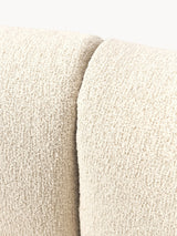 Modern Üçlü Koltuk Kırık Beyaz Bukle