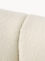 Modern Üçlü Koltuk Kırık Beyaz Teddy