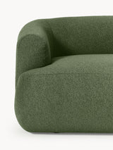 Modern Üçlü Koltuk Koyu Yeşil Bukle