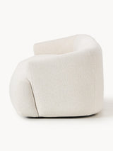 Modern Üçlü Koltuk Krem Benekli Bukle