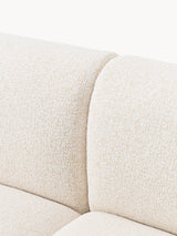 Modern Üçlü Koltuk Krem Benekli Bukle