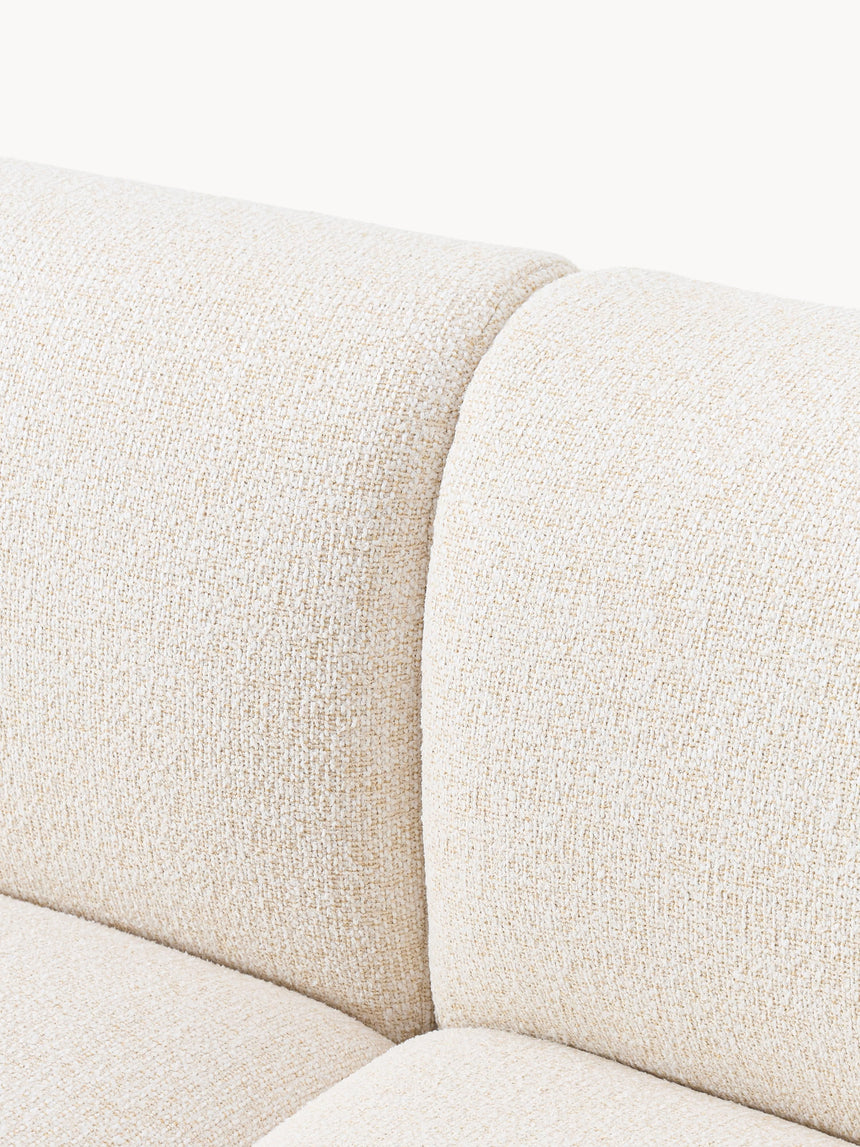 Modern Üçlü Koltuk Krem Benekli Bukle