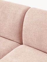 Modern Üçlü Koltuk Şeftali Dokuma Kadife