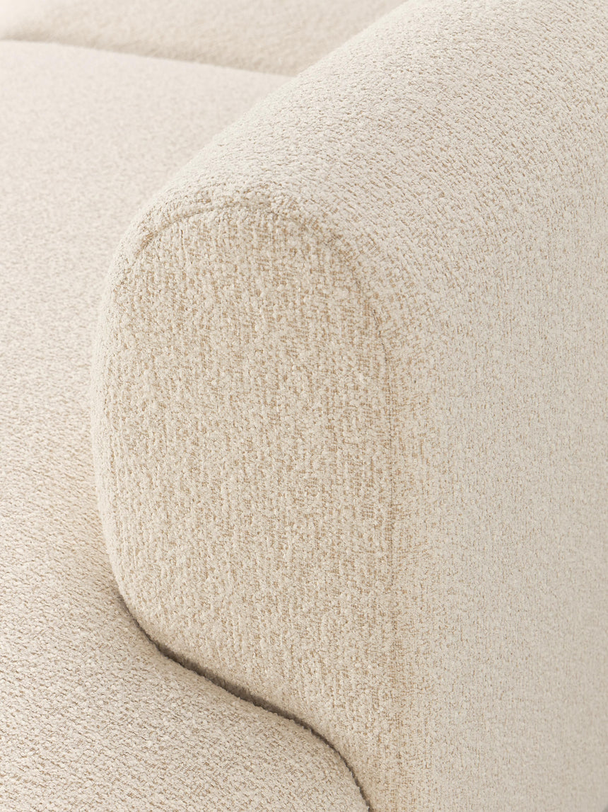 Modern Ultra Köşe Koltuk Açık Bej Bukle