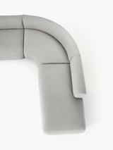 Modern Ultra Köşe Koltuk Açık Gri Bukle