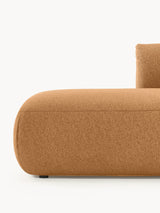 Modern Ultra Köşe Koltuk Açık Kahve Bukle