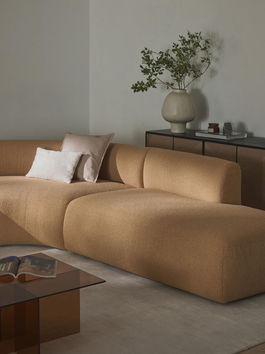 Modern Ultra Köşe Koltuk Bej Bukle