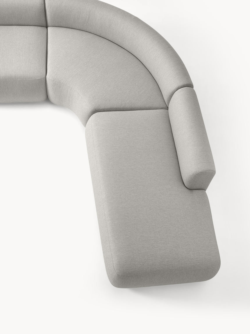 Modern Ultra Köşe Koltuk Gri Dokuma Kumaş