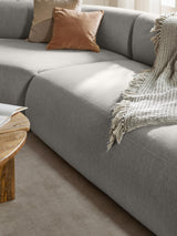 Modern Ultra Köşe Koltuk Gri Dokuma Kumaş