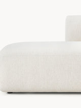 Modern Ultra Köşe Koltuk Kırık Beyaz Dokuma Kumaş