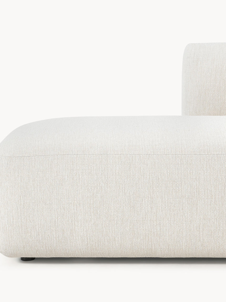 Modern Ultra Köşe Koltuk Kırık Beyaz Dokuma Kumaş