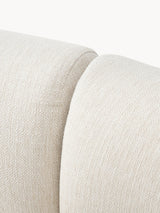 Modern Ultra Köşe Koltuk Kırık Beyaz Dokuma Kumaş