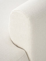 Modern Ultra Köşe Koltuk Kırık Beyaz Dokuma Kumaş