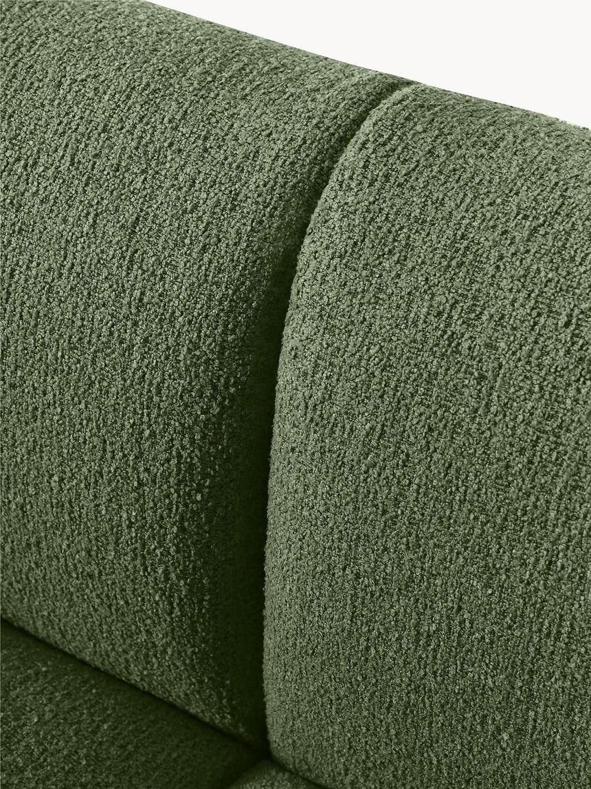 Modern Ultra Köşe Koltuk Koyu Yeşil Bukle