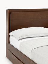 Mola Çift Kişilik Ahşap Karyola Ceviz