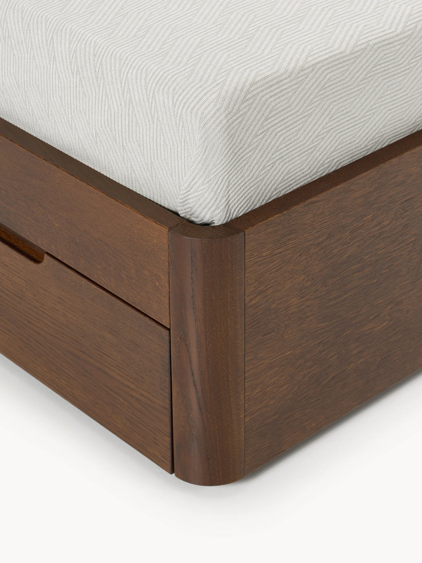 Mola Çift Kişilik Ahşap Karyola Ceviz