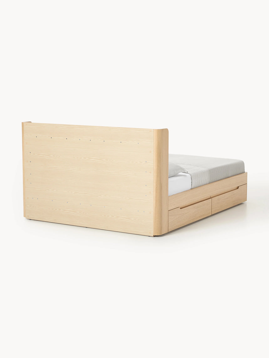 Mola Çift Kişilik Ahşap Karyola Meşe