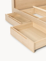 Mola Çift Kişilik Ahşap Karyola Meşe