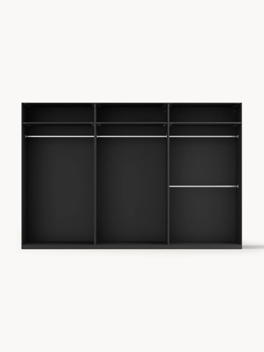 Mon Altı Kapılı Modül Gardırop Siyah