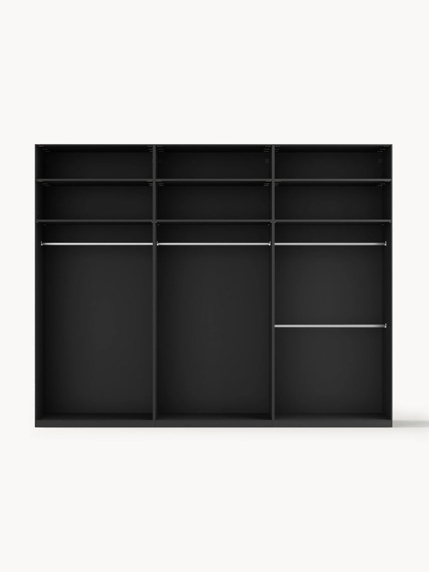 Mon Altı Kapılı Modül Gardırop Siyah