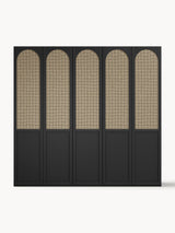 Mon Beş Kapılı Modül Gardırop Siyah