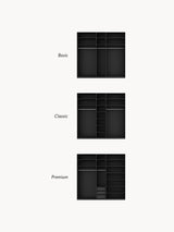 Mon Beş Kapılı Modül Gardırop Siyah