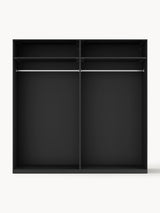 Mon Dört Kapılı Modül Gardırop Siyah