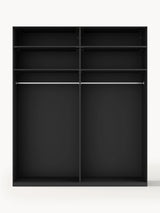 Mon Dört Kapılı Modül Gardırop Siyah