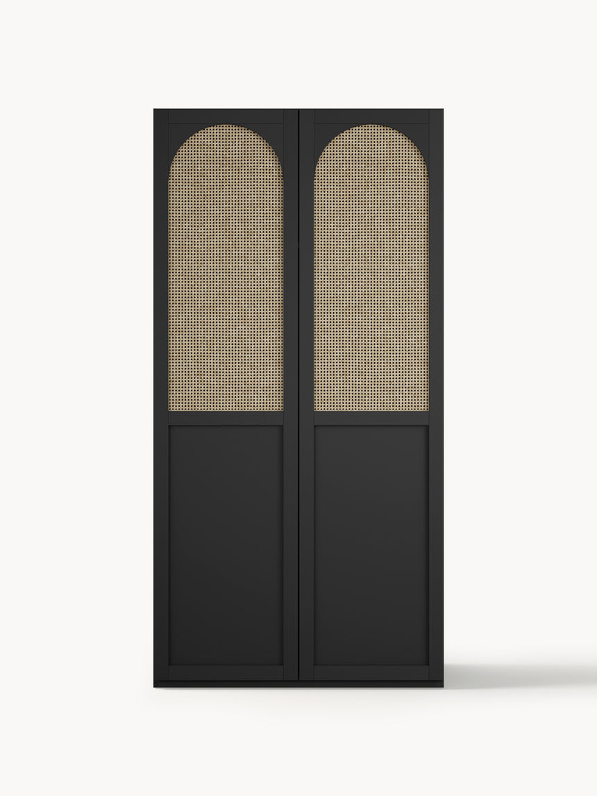 Mon İki Kapılı Modül Gardırop Siyah