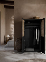 Mon İki Kapılı Modül Gardırop Siyah