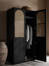 Mon İki Kapılı Modül Gardırop Siyah