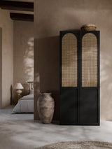 Mon İki Kapılı Modül Gardırop Siyah