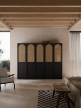 Mon Tek Kapılı Modül Gardırop Siyah