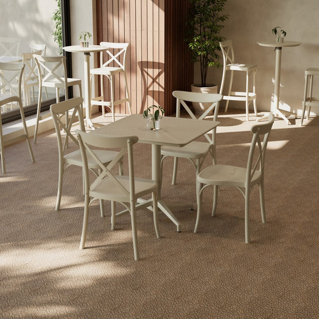 Capri Polipropilen Sandalye Bej