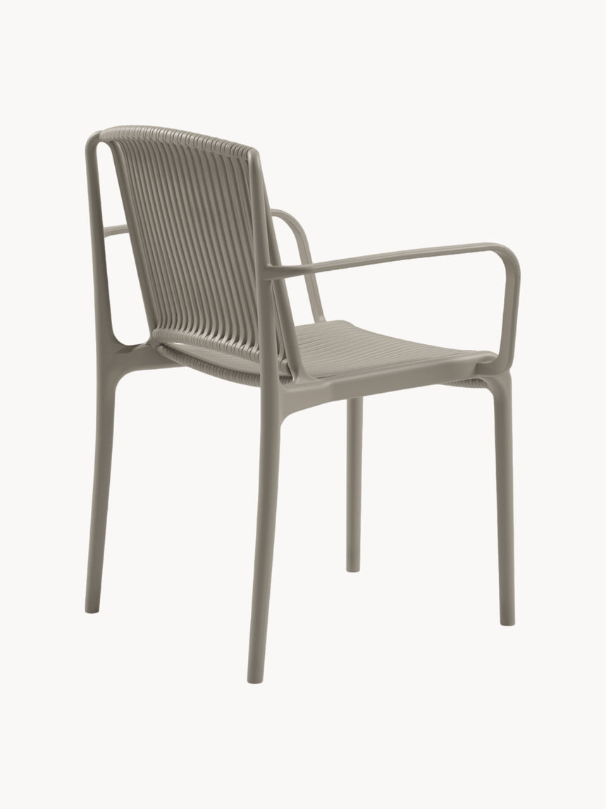 Nes Kollu Polipropilen Sandalye Vizon