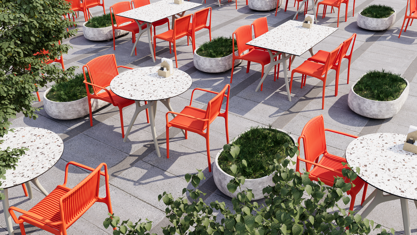 Nes Polipropilen Sandalye Portakal