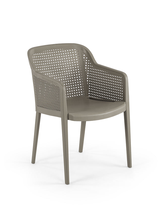 Octa Hazeran Görünümlü Polipropilen Sandalye Vizon - 4 adet