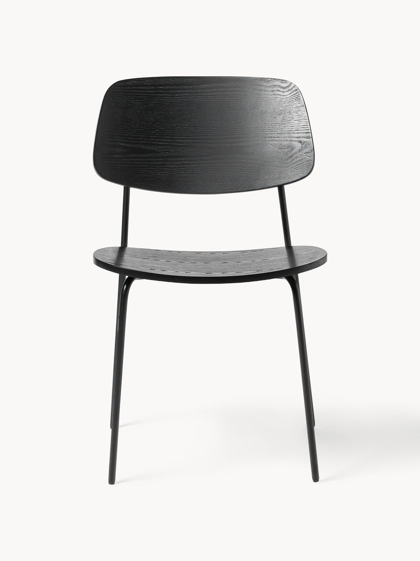 Omada Ahşap Sandalye Siyah