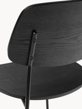 Omada Ahşap Sandalye Siyah