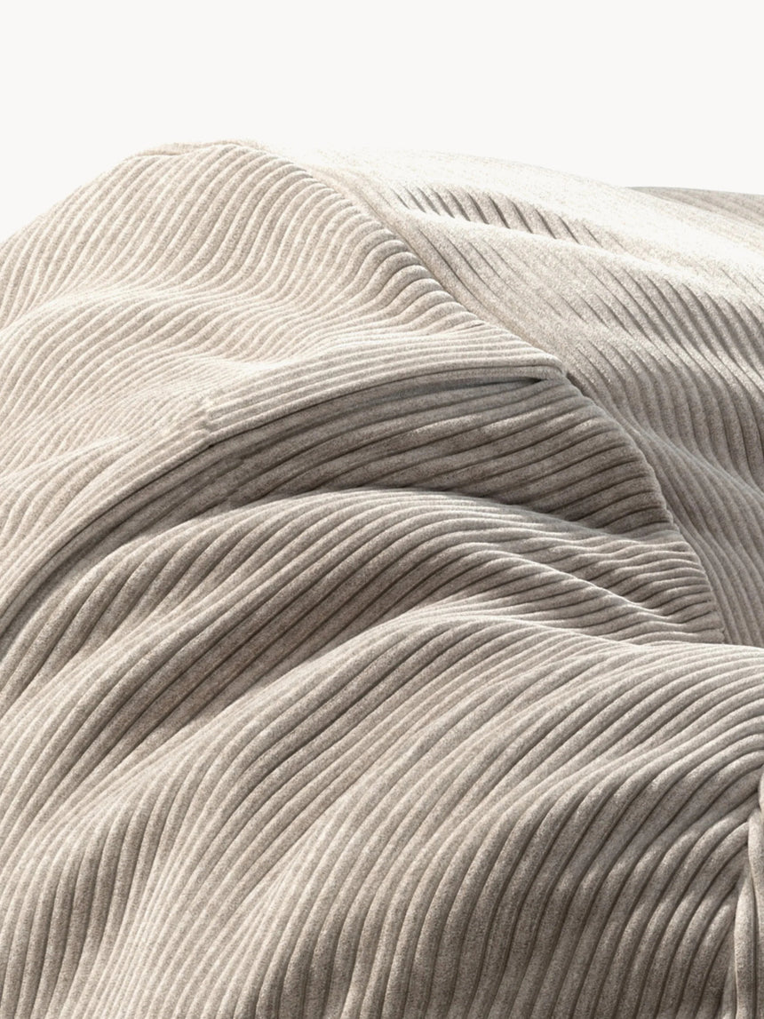 Otağ Modern Pofuduk Fasulye Koltuk Bej Fitilli