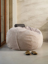 Otağ Modern Pofuduk Fasulye Koltuk Bej Fitilli