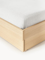 Otel Çift Kişilik Ahşap Karyola Meşe