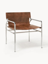 Palm Deri Tekli Koltuk Kahve