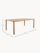 Picasso Ahşap Yemek Masası Dişbudak