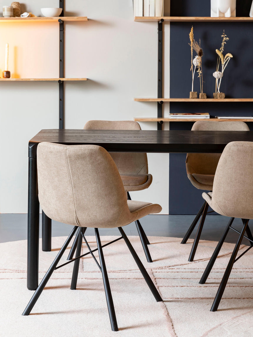 Picasso Ahşap Yemek Masası Siyah